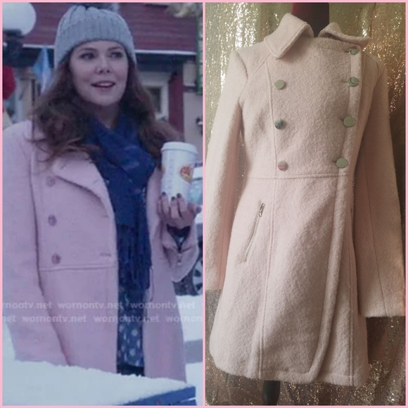 gilmore Jackets & Blazers - SALE! ASO Lorelai Gilmore pale pink wool winter coat